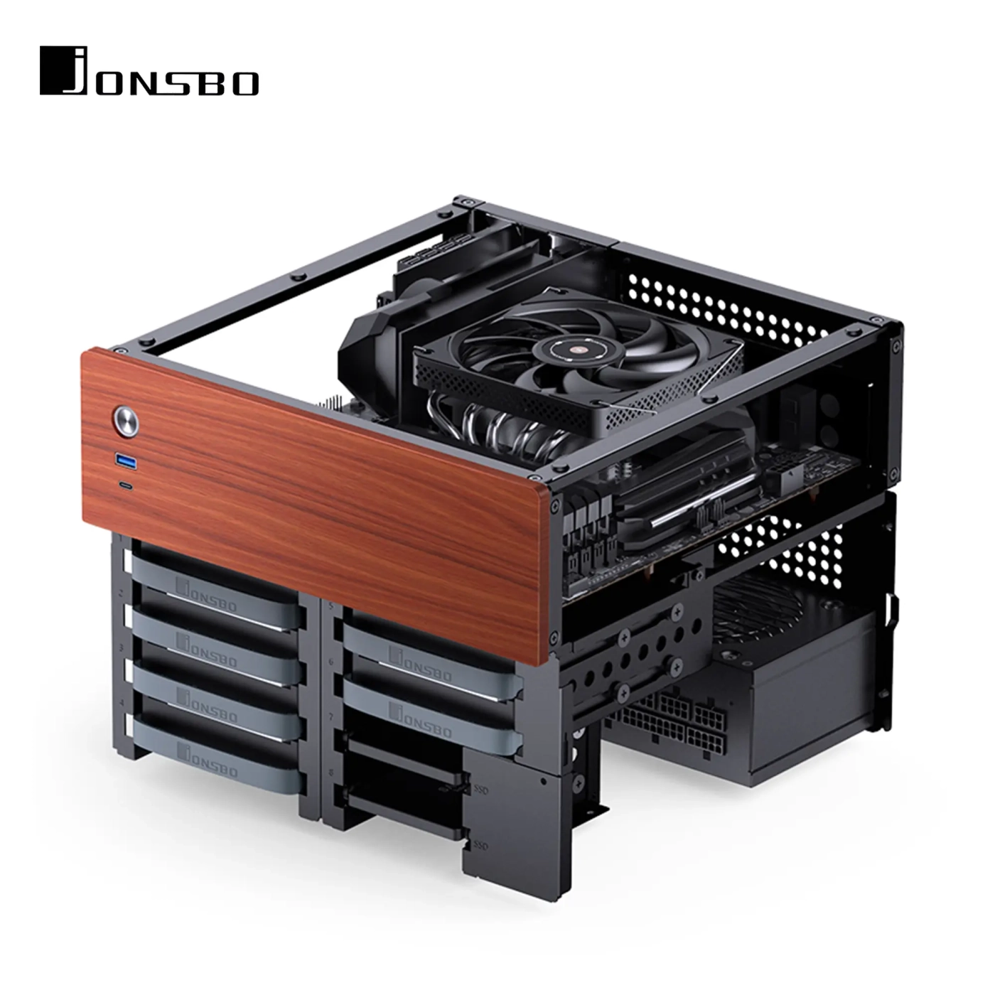 Obudowa JONSBO N4 Black cena - zdjęcie 6