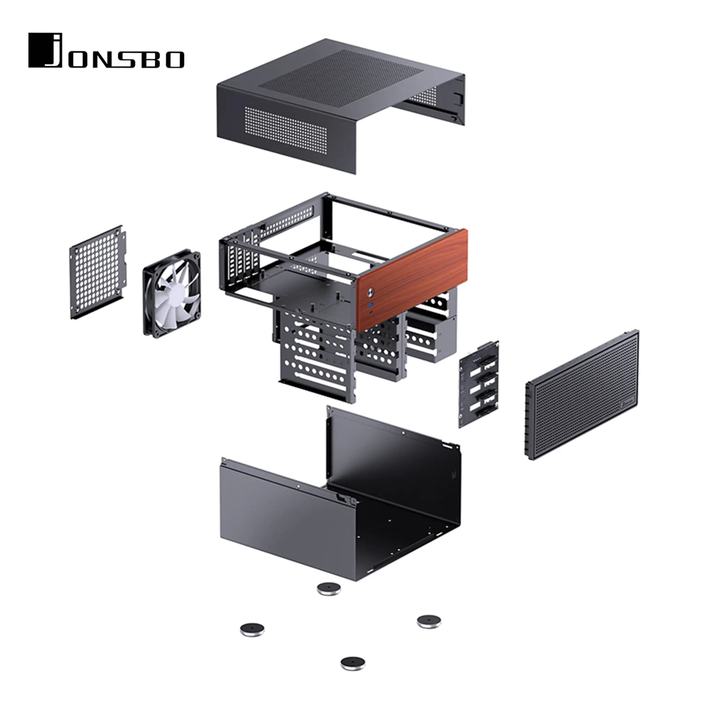 Obudowa JONSBO N4 Black cena - zdjęcie 7