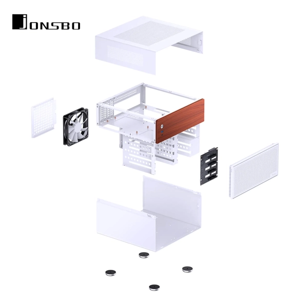 Obudowa JONSBO N4 White cena - zdjęcie 7