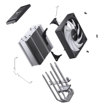 Chłodzenie procesora Jonsbo CR-1000 EVO (ARGB) Black cena - zdjęcie 9