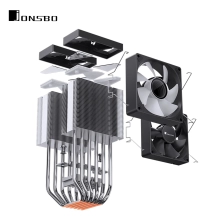 Chłodzenie procesora Jonsbo CR-1400 DV2 Black cena - zdjęcie 10