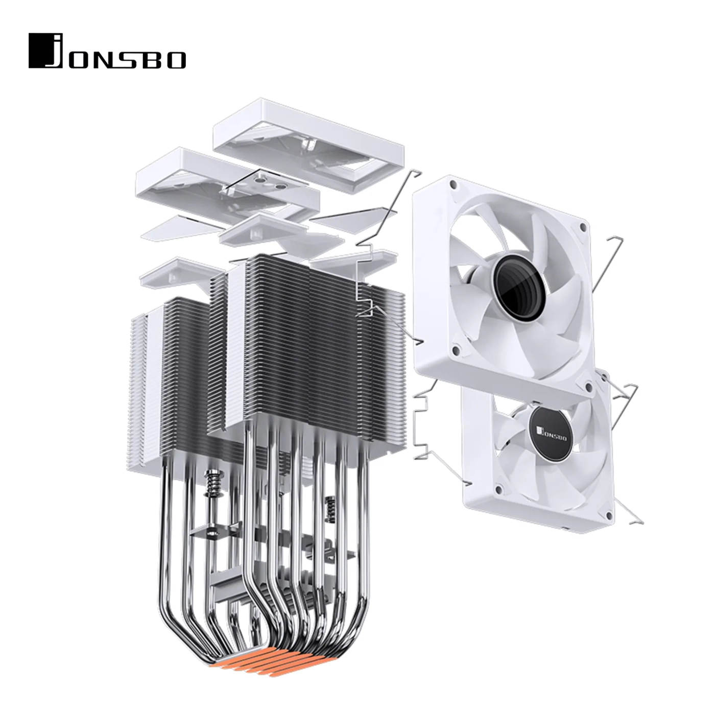 Chłodzenie procesora Jonsbo CR-1400 DV2 White cena - zdjęcie 11