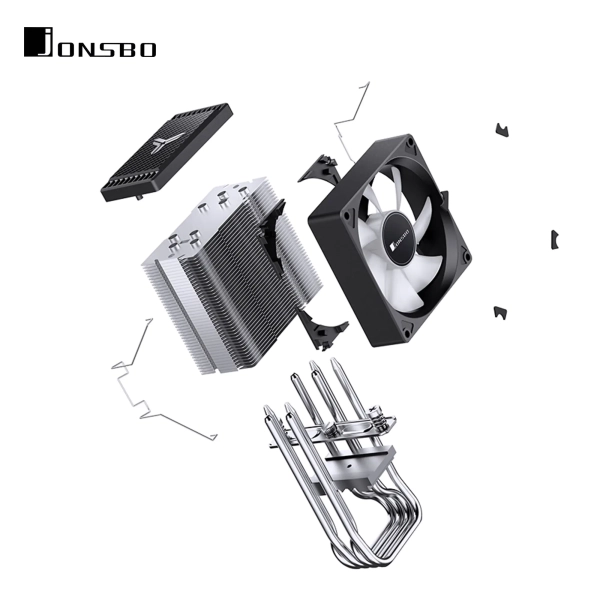 Chłodzenie procesora Jonsbo CR-1400 EVO (ARGB) Black cena - zdjęcie 13