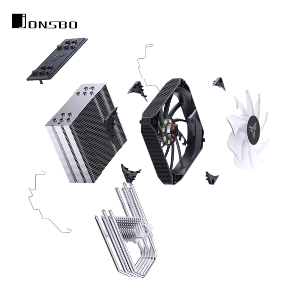 Chłodzenie procesora Jonsbo PISA A5 ARGB Gray cena - zdjęcie 9