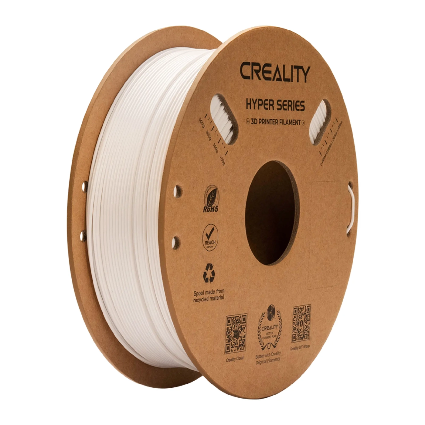 Filament Hyper PETG (tworzywo sztuczne) do drukarki 3D CREALITY 1 kg, 1,75 mm, biały (3301030040) cena - zdjęcie 0