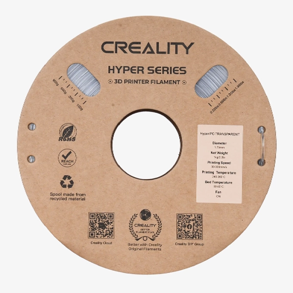 Filament Hyper PC (tworzywo sztuczne) do drukarki 3D CREALITY 1 kg, 1,75 mm, prosorium (3301070013) cena - zdjęcie 2