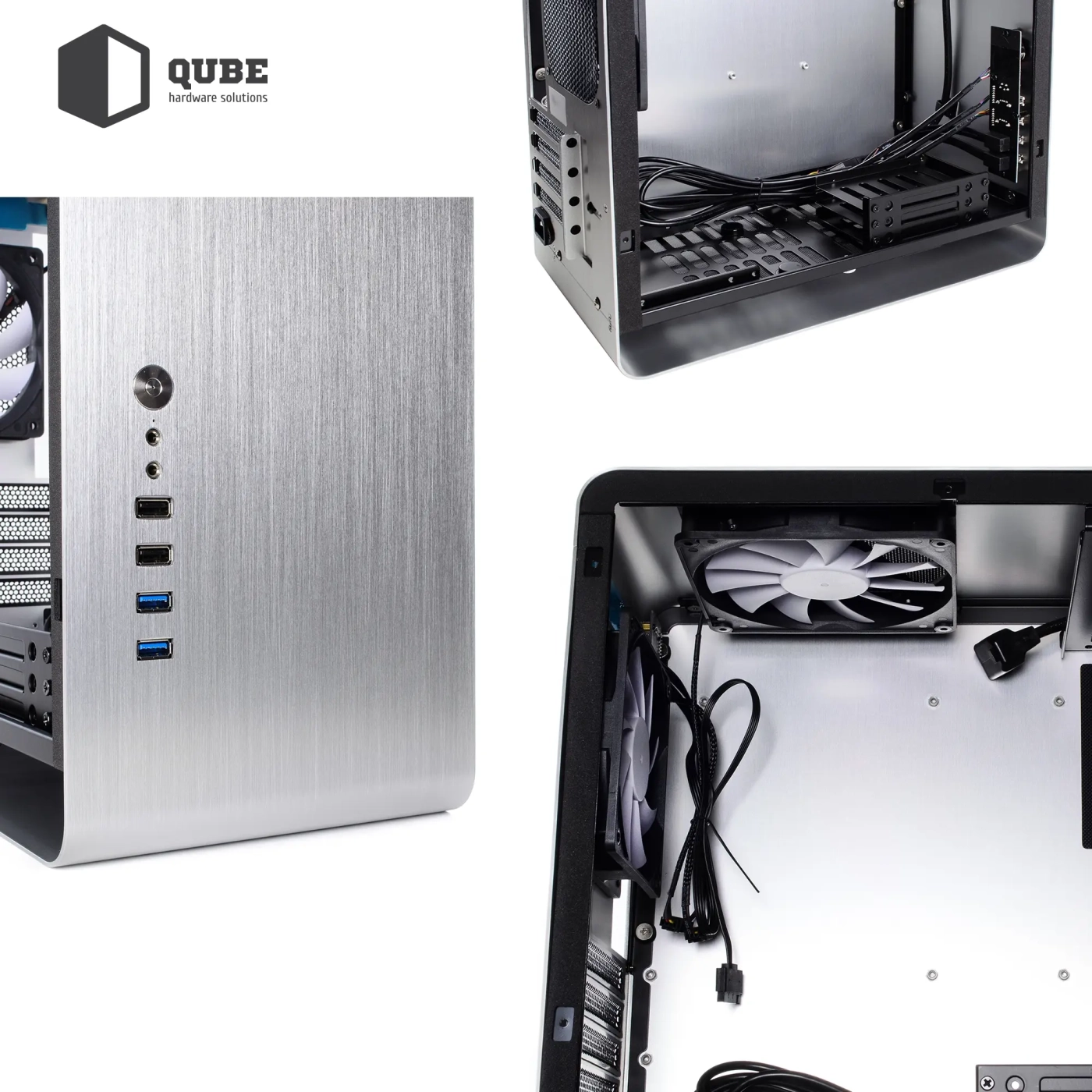 Obudowa QUBE EAGLE Aluminum Silver (QBX3M_WSNU3) cena - zdjęcie 5