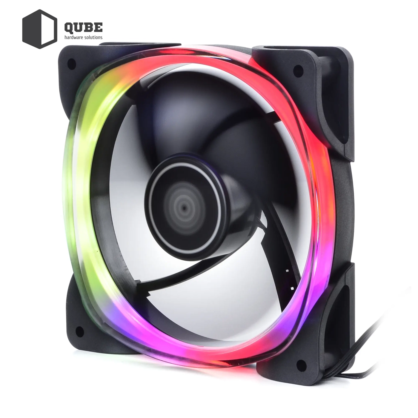 Wentylator QUBE FR-701 120 mm czarny RGB cena - zdjęcie 3