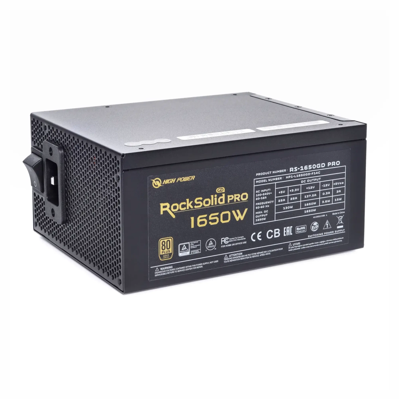 Zasilacz QUBE 1650W 80+ Gold (RS-1650GD PRO) cena - zdjęcie 1