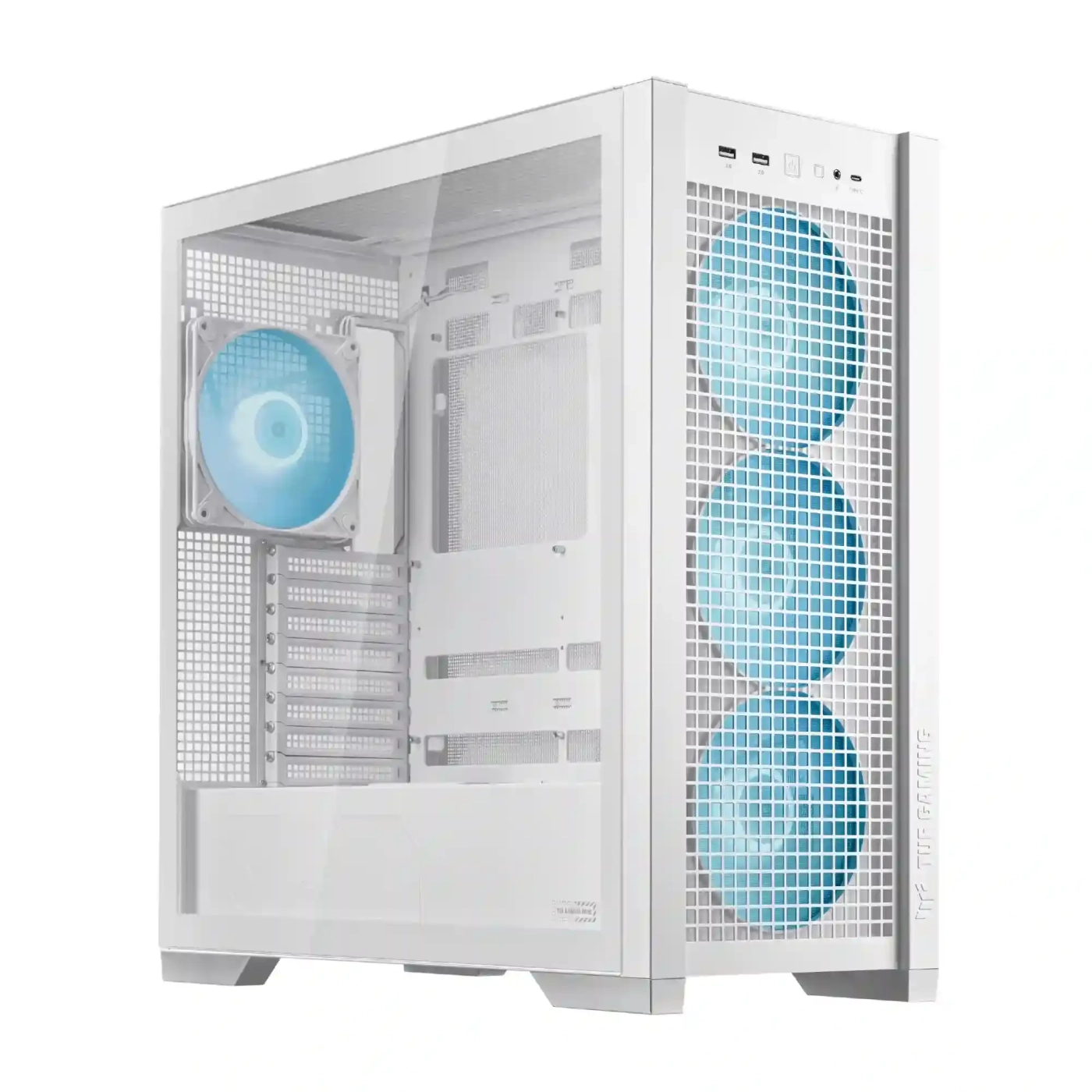 Obudowa ASUS GT302 TUF GAMING CASE/WHITE/ARGBFAN 90DC00I3-B19000) cena - zdjęcie 1