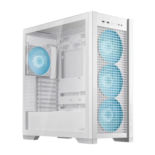 Obudowa ASUS GT302 TUF GAMING CASE/WHITE/ARGBFAN 90DC00I3-B19000) cena - zdjęcie 1