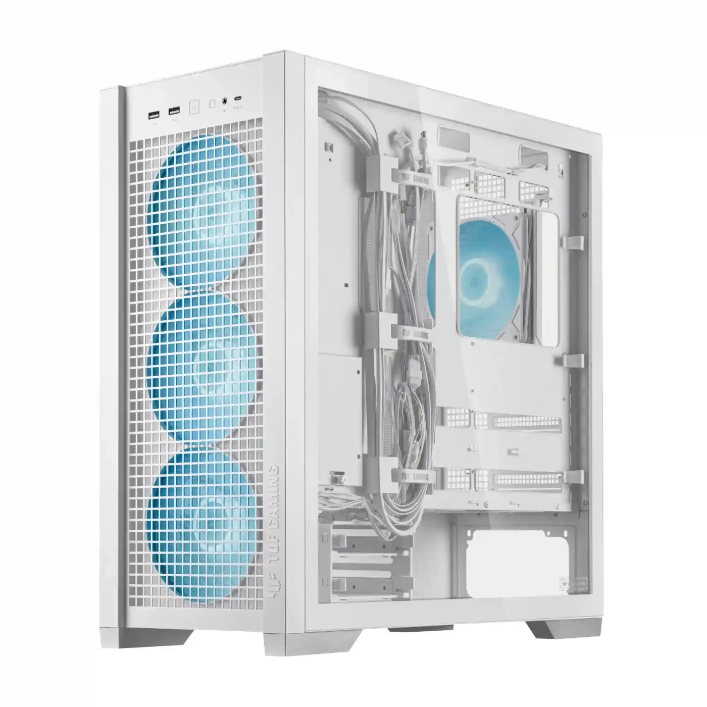 Obudowa ASUS GT302 TUF GAMING CASE/WHITE/ARGBFAN 90DC00I3-B19000) cena - zdjęcie 4