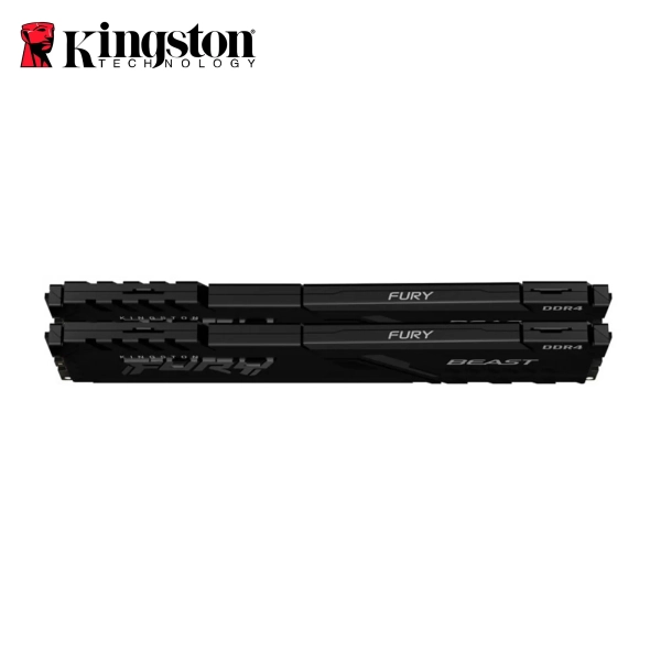 Moduł pamięci Kingston FURY Beast Black DDR4-3200 16GB KIT (2x8GB) CL16-18-18 1.35V XMP (KF432C16BBK2/16) cena - zdjęcie 1
