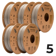 Zestaw Filament Creality Hyper PETG, 5x1kg, 1.75mm, Szary (3301030068x5) - 1