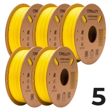 Zestaw Filament Creality Hyper PETG, 5x1kg, 1.75mm, Żółty (3301030071x5) - 1