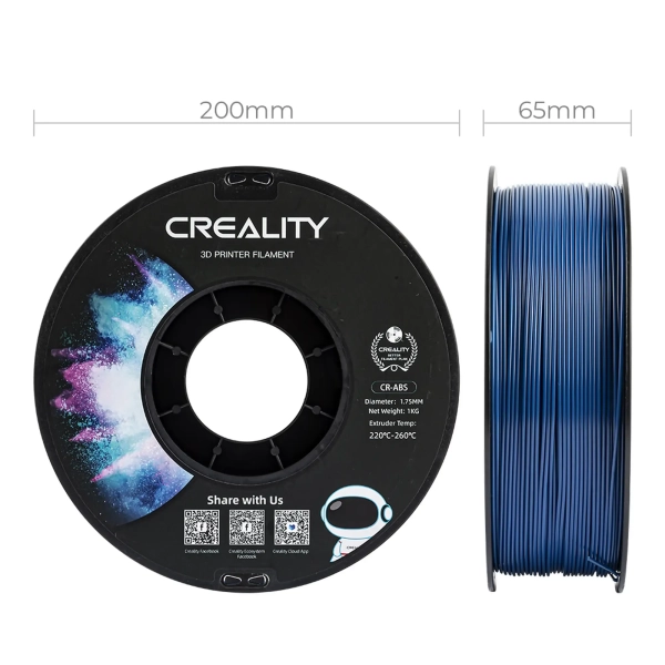 Filament Creality ABS, 1kg, 1.75mm, niebieski (3301020036) cena - zdjęcie 4