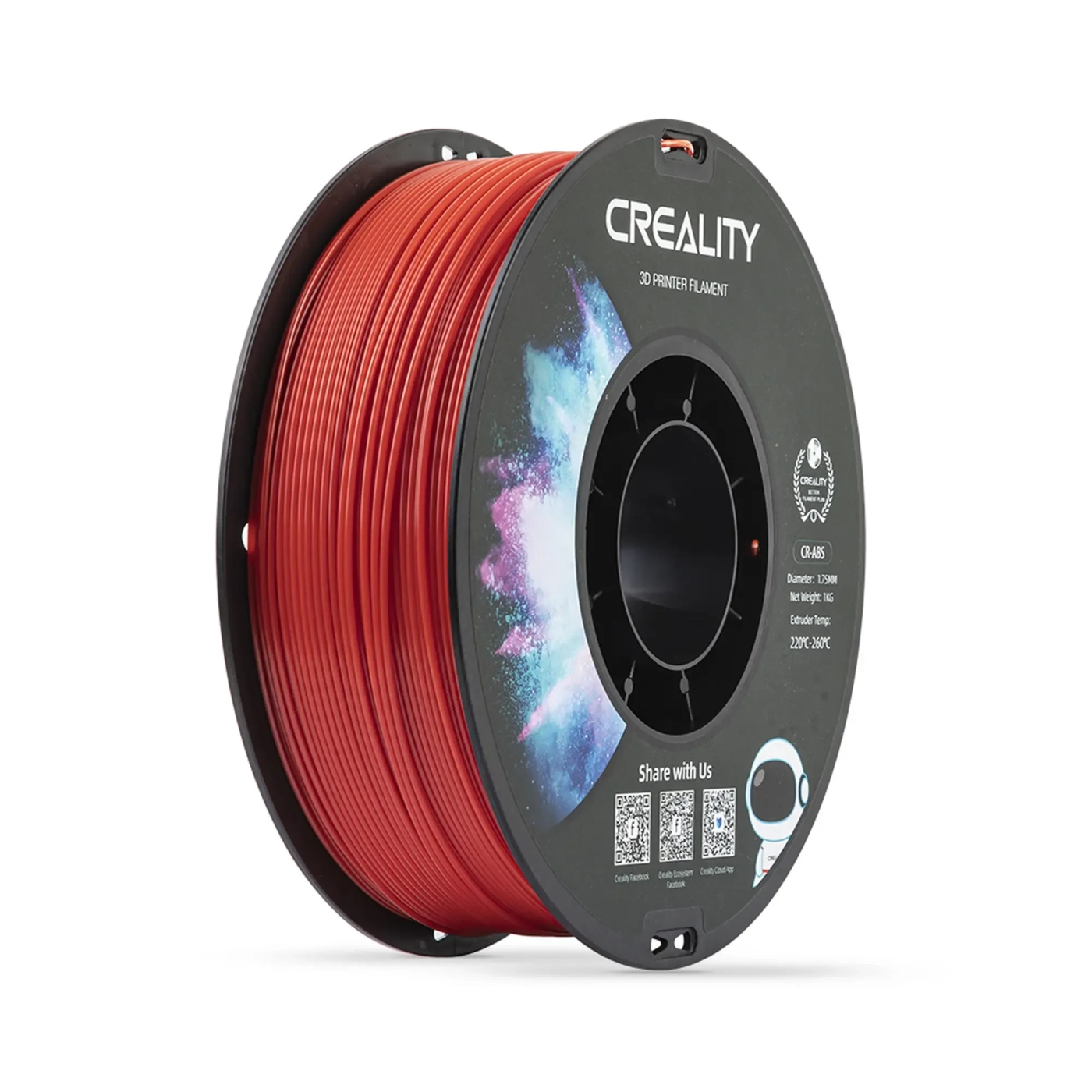 Filament Creality ABS, 1kg, 1.75mm, czerwony (3301020032) cena - zdjęcie 0