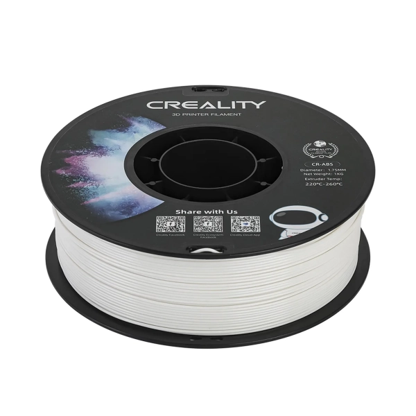 Filament Creality ABS, 1kg, 1.75mm, biały (3301020031) cena - zdjęcie 2