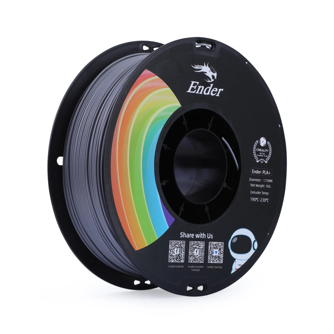 Filament Creality Ender-PLA Plus, 1kg, 1.75mm, szary (3301010308) cena - zdjęcie 0