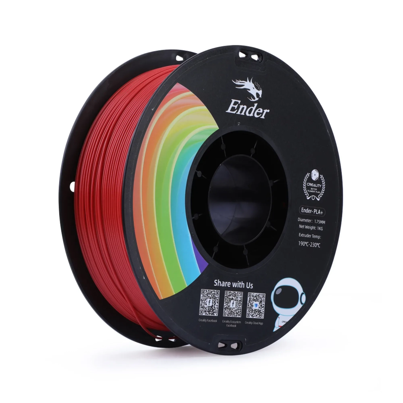 Filament Creality Ender-PLA Plus, 1kg, 1.75mm, czerwony (3301010309) cena - zdjęcie 0