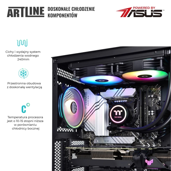 Komputer gamingowy ARTLINE Gaming X97 i7 13700KF RTX 4080 16GB GR6442 cena - zdjęcie 5