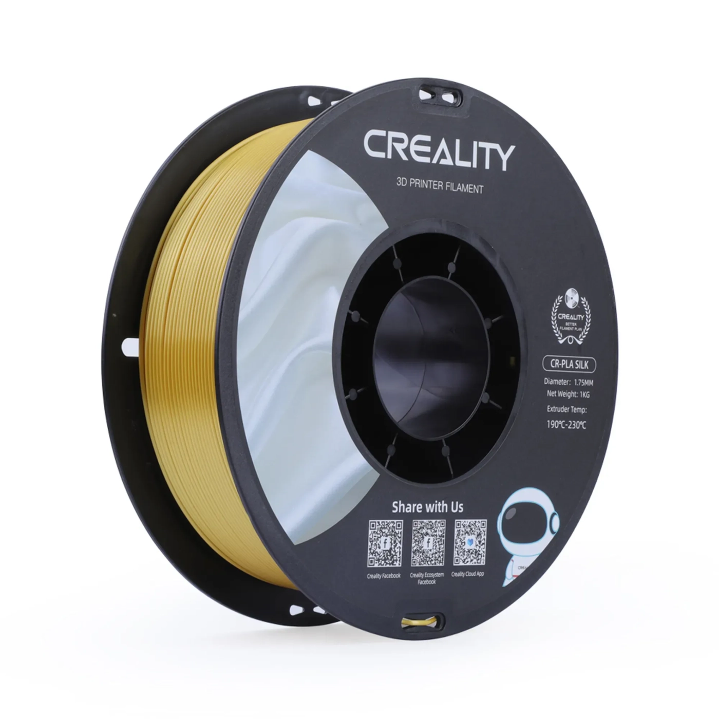 Filament Creality PLA Silky Shine, 1kg, 1.75mm, złoty (3301120001) cena - zdjęcie 0