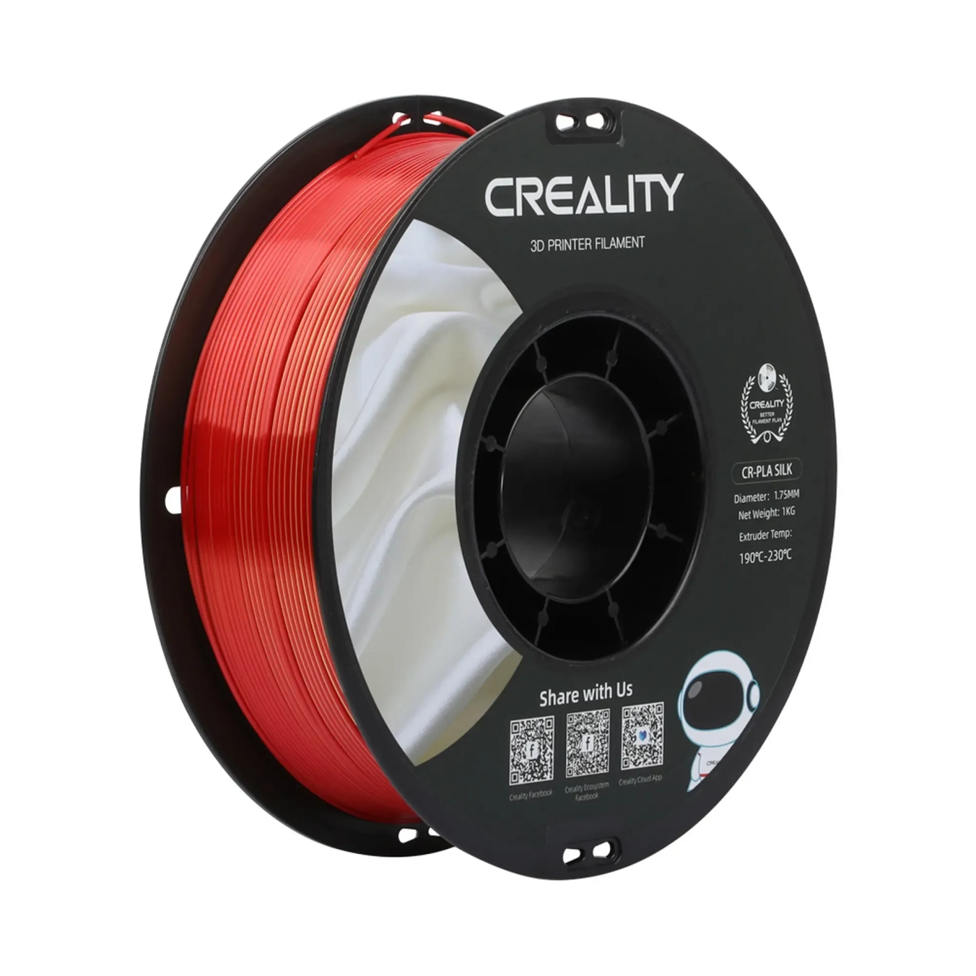 Filament Creality PLA Silky Shine, 1kg, 1.75mm, złoto-czerwony (3301120009) cena - zdjęcie 0