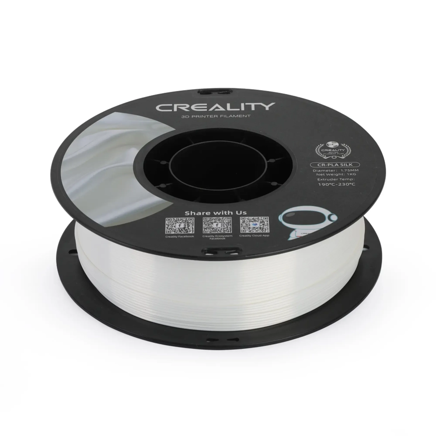 Filament Creality PLA Silky Shine, 1kg, 1.75mm, biały (3301120004) cena - zdjęcie 4