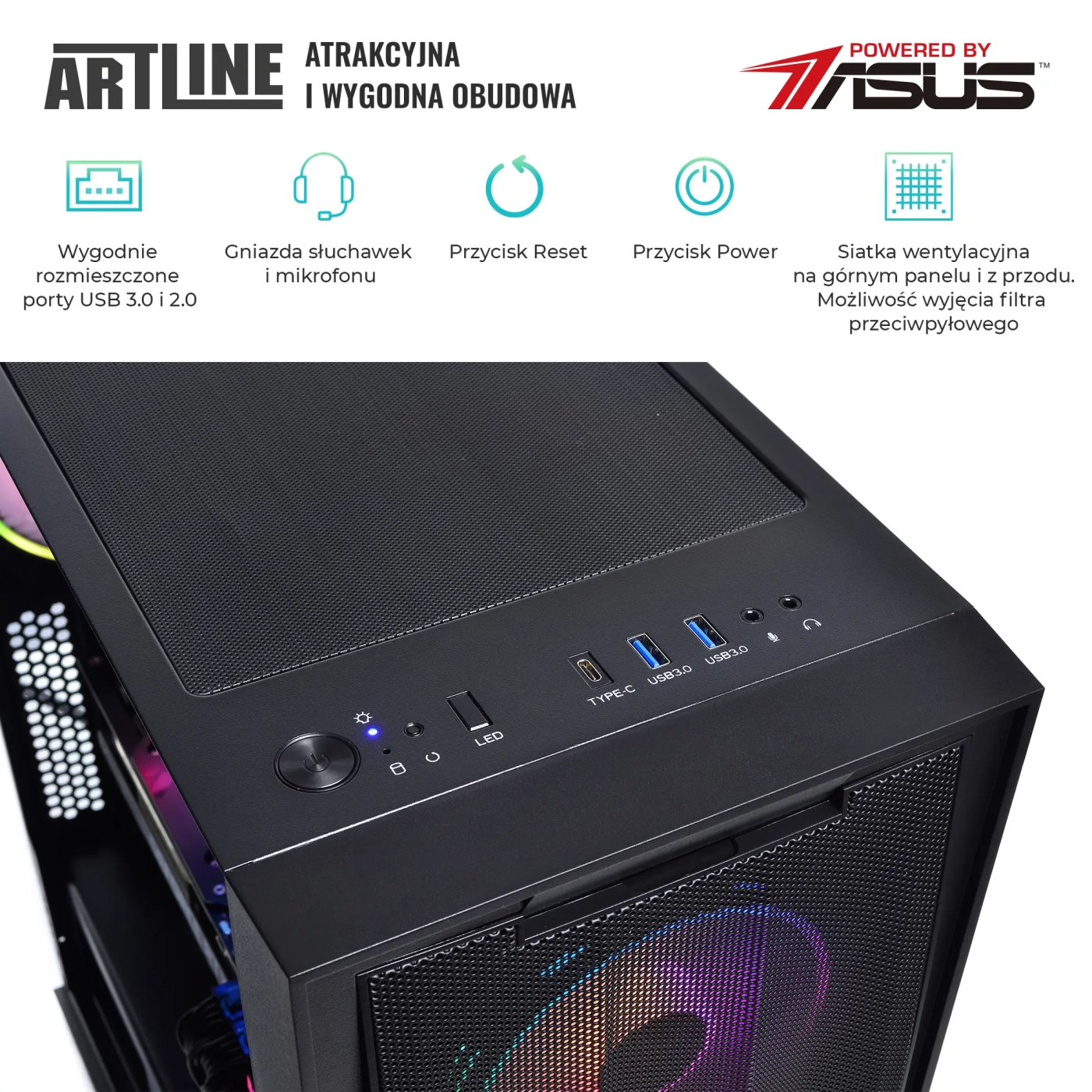 Komputer gamingowy ARTLINE Gaming X97 i7 13700KF RTX 4070 Ti 12GB GR3242 cena - zdjęcie 6