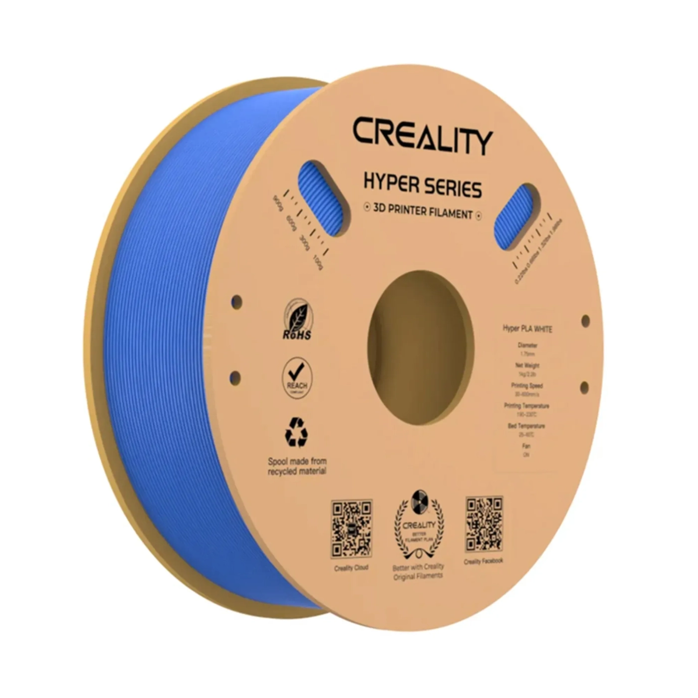 Filament Creality Hyper PLA, 1kg, 1.75mm, niebieski (3301010341) cena - zdjęcie 0
