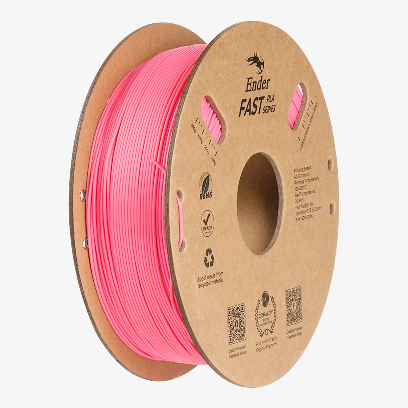 Filament Ender Fast PLA 1kg Różowy (3301010435) cena - zdjęcie 0