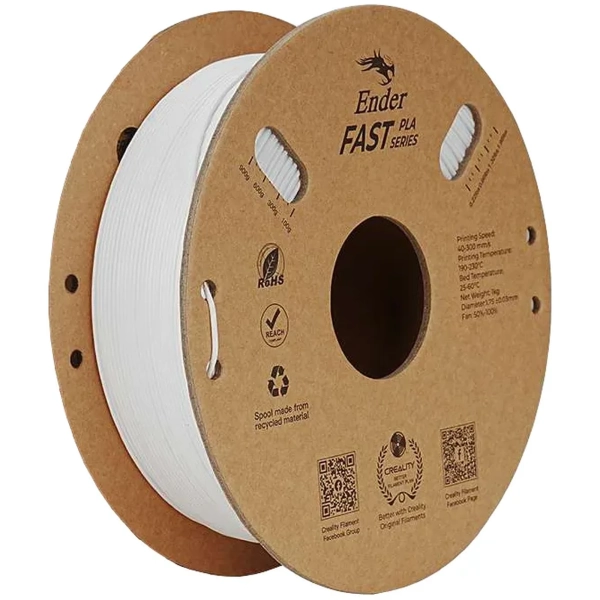 Filament Ender-PLA 2kg (2x1kg) 1,75mm Biały-Biały (3301010396) cena - zdjęcie 1