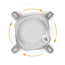 System chłodzenia cieczą EK-Nucleus AIO CR360 Lux D-RGB białe (3831109897850) cena - zdjęcie 4