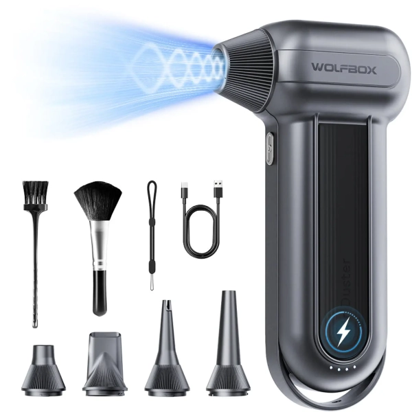 Kompresor rurowy bezprzewodowy (dmuchawa) Wolfbox MegaFlow 100 (MF100) cena - zdjęcie 1