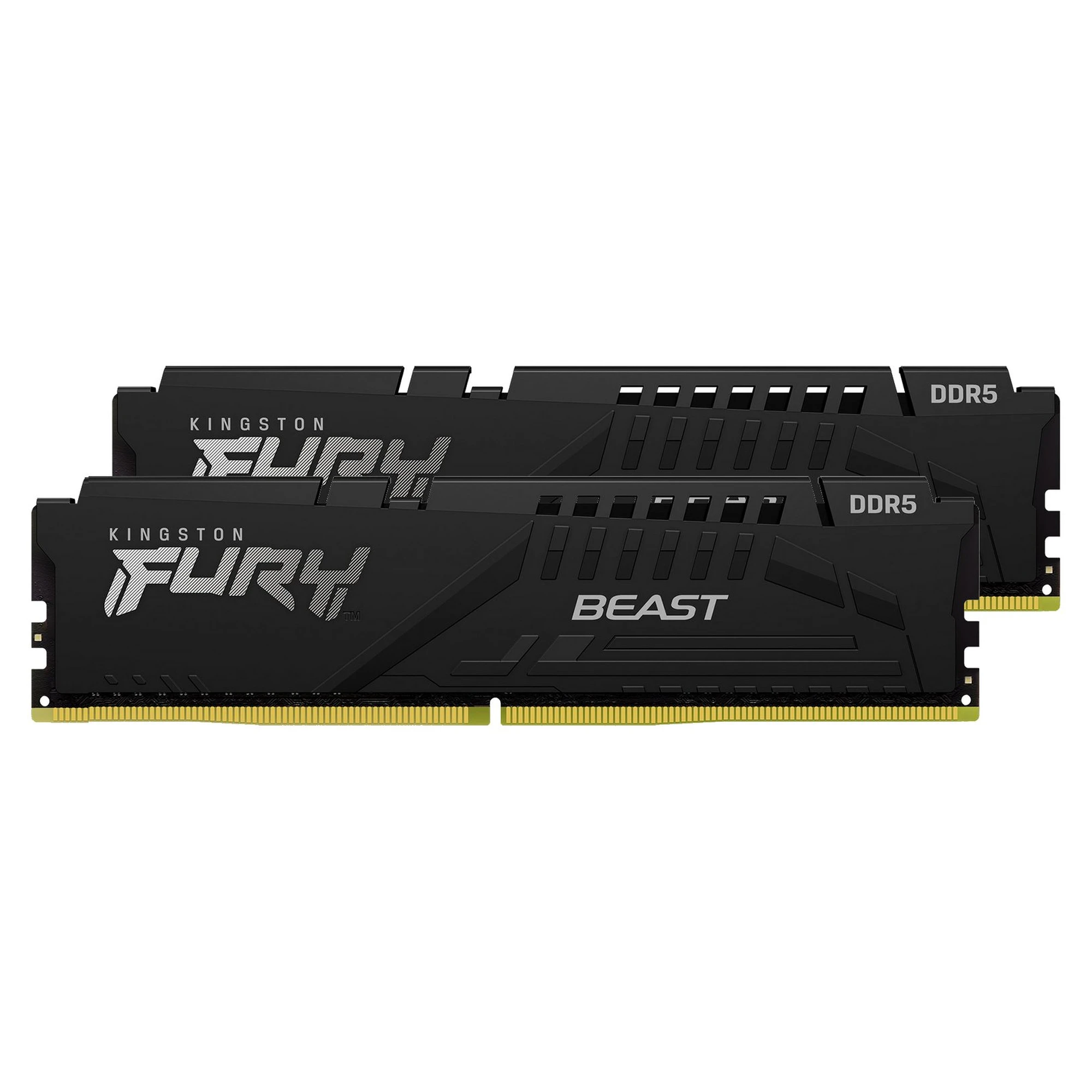 Pamięć RAM Kingston Fury Beast Black DDR5 6400 32GB (2x16GB) (KF564C32BBEK2-32) cena - zdjęcie 0