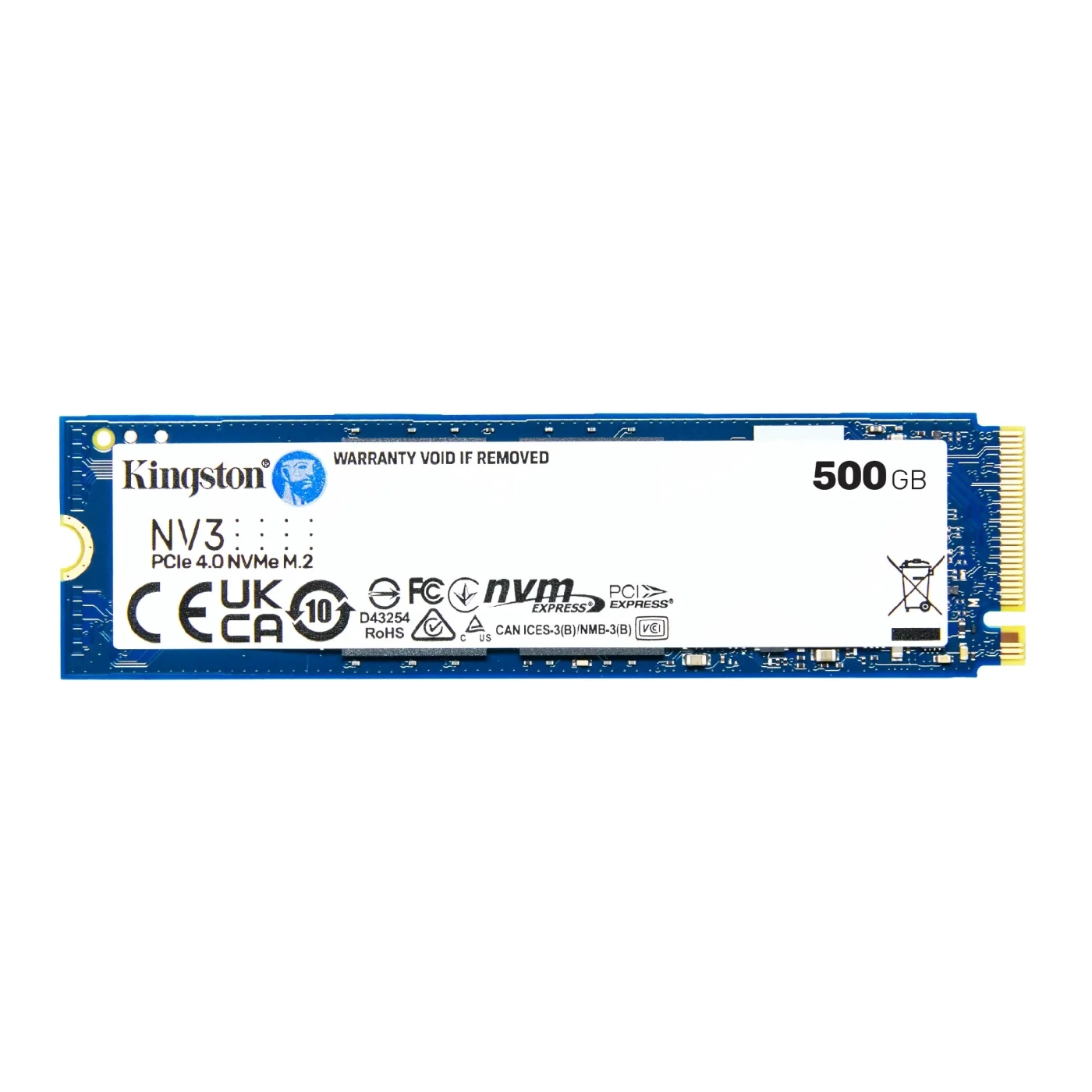 Dysk SSD Kingston NV3 500GB M.2 PCIe Gen 4x4 NVMe (SNV3S/500G) cena - zdjęcie 0