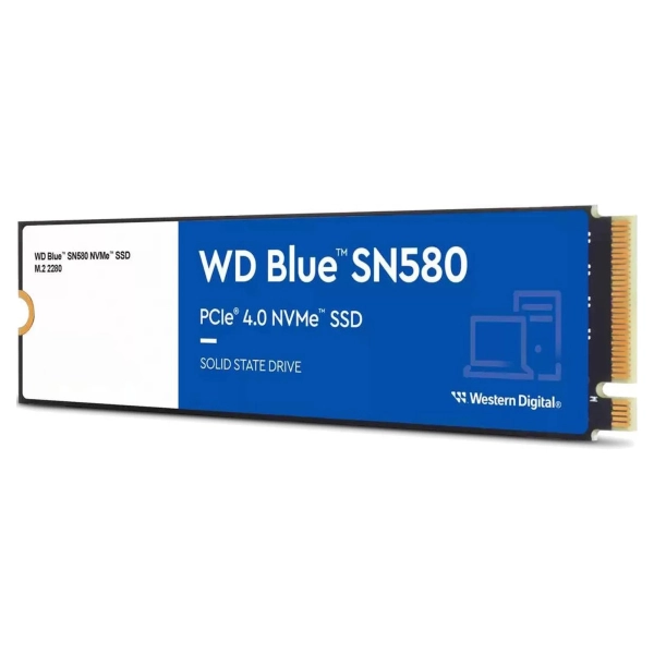 Dysk SSD WD Blue SN580 1TB M.2 NVME PCIe 4.0 x4(WDS100T3B0E) cena - zdjęcie 1