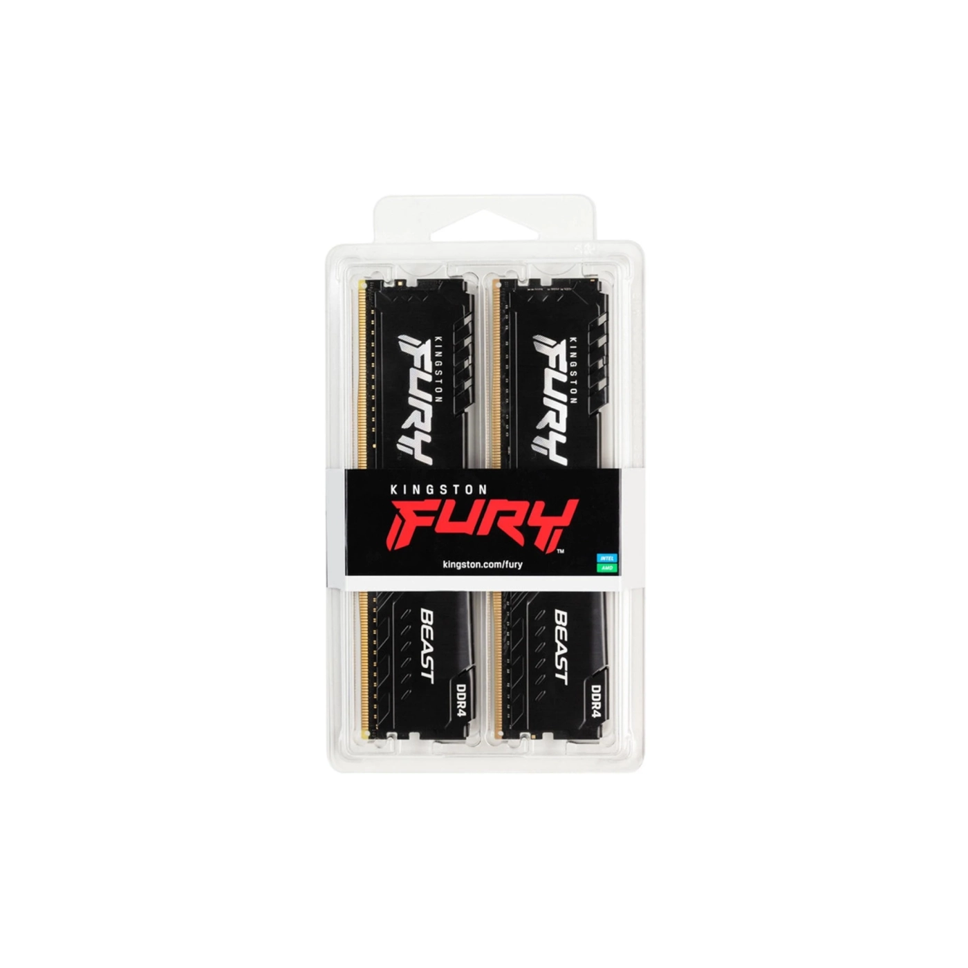 Moduł pamięci Kingston FURY Beast Black DDR4-3600 32GB KIT (2x16GB) (KF436C18BBK2/32) cena - zdjęcie 2