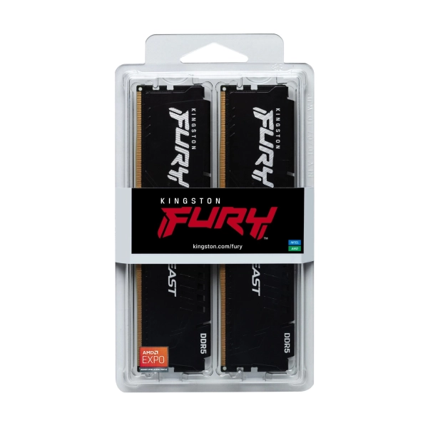 Moduł pamięci Kingston FURY Beast AM5 DDR5-5200 32GB KIT (2x16GB) (KF552C36BBEK2-32) cena - zdjęcie 4
