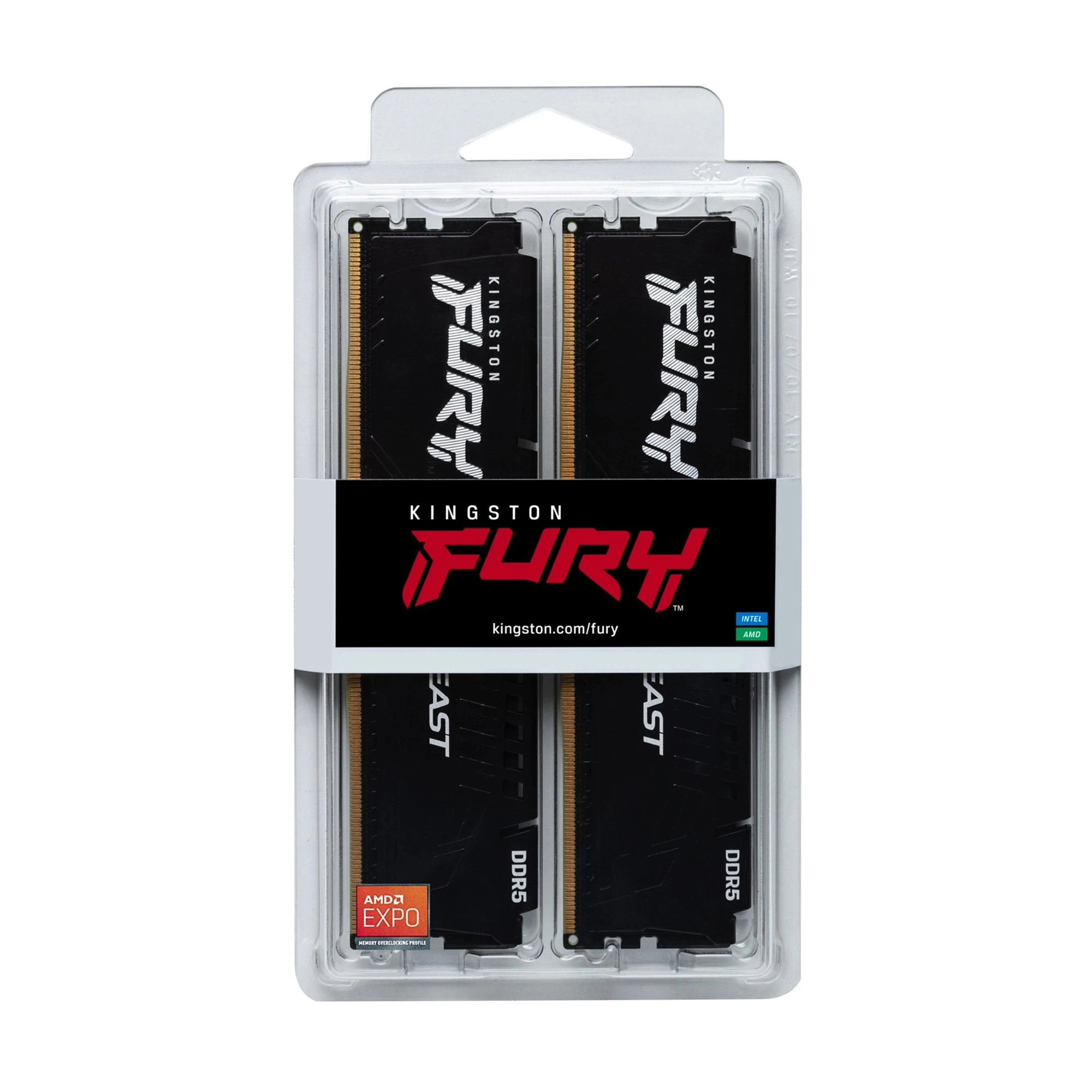 Moduł pamięci Kingston FURY Beast AM5 DDR5-5200 32GB KIT (2x16GB) (KF552C36BBEK2-32) cena - zdjęcie 4