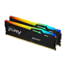 Moduł pamięci Kingston Fury Beast Black RGB DDR5-6000 32GB (2x16GB) (KF560C30BBAK2-32) cena - zdjęcie 0