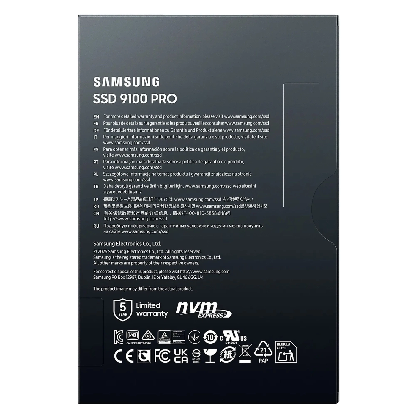 Dysk SSD Samsung 9100 PRO 2TB M.2 (MZ-VAP2T0BW) cena - zdjęcie 5