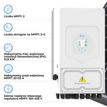 Falownik hybrydowy DEYE SUN-8K-SG05LP1-EU-AM2-P 8kW, 48V LV, 2 MPPT, Wi-Fi, 230V, 1-fazowy (SUN-8K-SG05LP1-EU-AM2-P) cena - zdjęcie 3