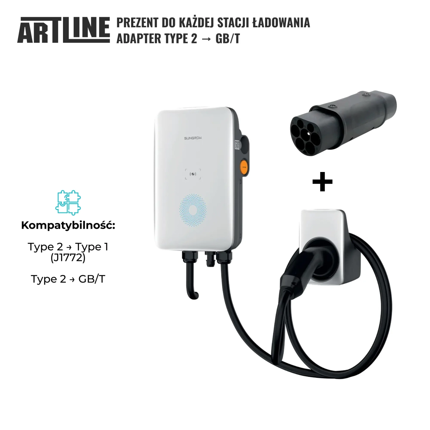 Ładowarka EV Sungrow AC007E-01 Typ 2 7kW 32A 230V 1-fazowa (AC007E-01) cena - zdjęcie 4