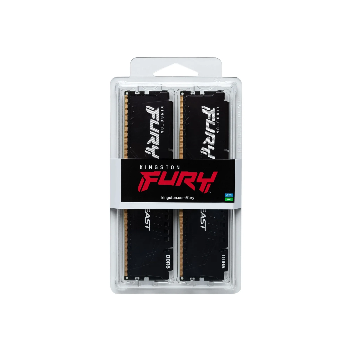 Moduł pamięci Kingston Fury Beast Black DDR5 6000 32GB (2x16GB) CL36 AMD EXPO (KF560C36BBE2K2-32) cena - zdjęcie 2