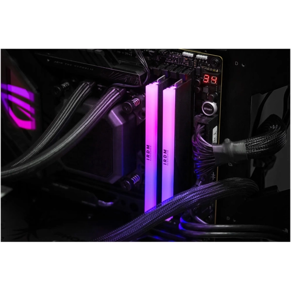 Moduł pamięci Goodram IRDM RGB Black DDR5 6000 32GB (2x16GB) CL30 (IRG-60D5L30S/32GDC) cena - zdjęcie 6