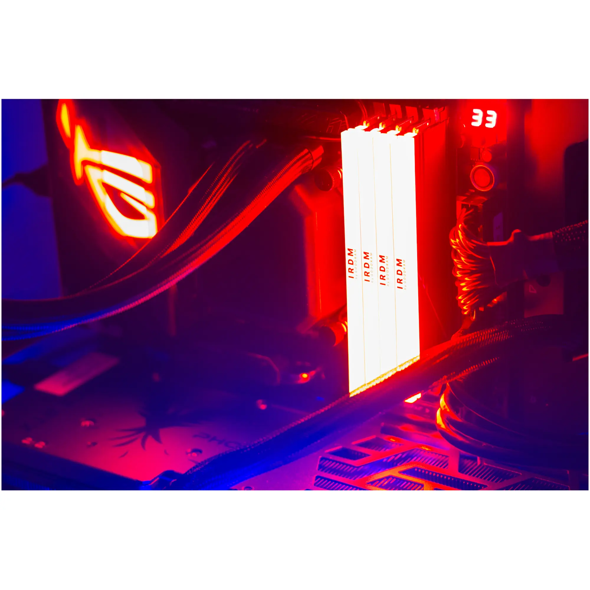 Moduł pamięci Goodram IRDM RGB Black DDR5 6000 32GB (2x16GB) CL30 (IRG-60D5L30S/32GDC) cena - zdjęcie 7