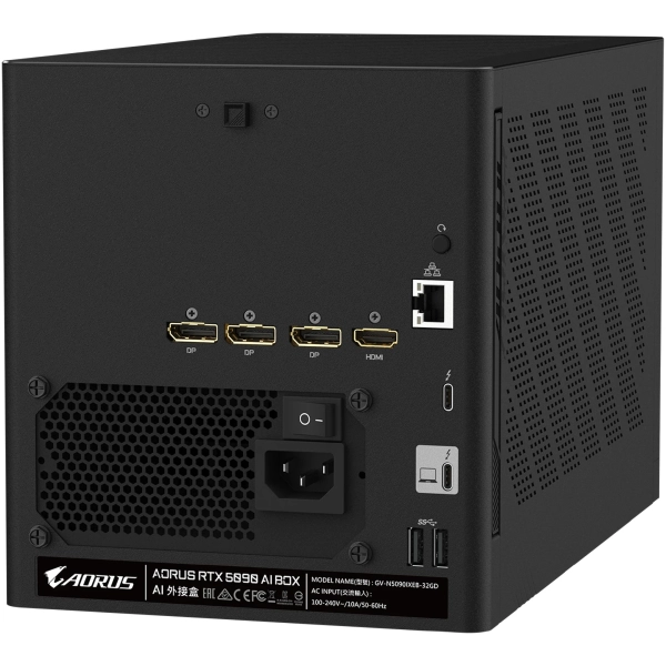Zewnętrzna karta graficzna GIGABYTE Nvidia GeForce RTX 5090 AORUS AI BOX 32G (GV-N5090IXEB-32GD) cena - zdjęcie 8