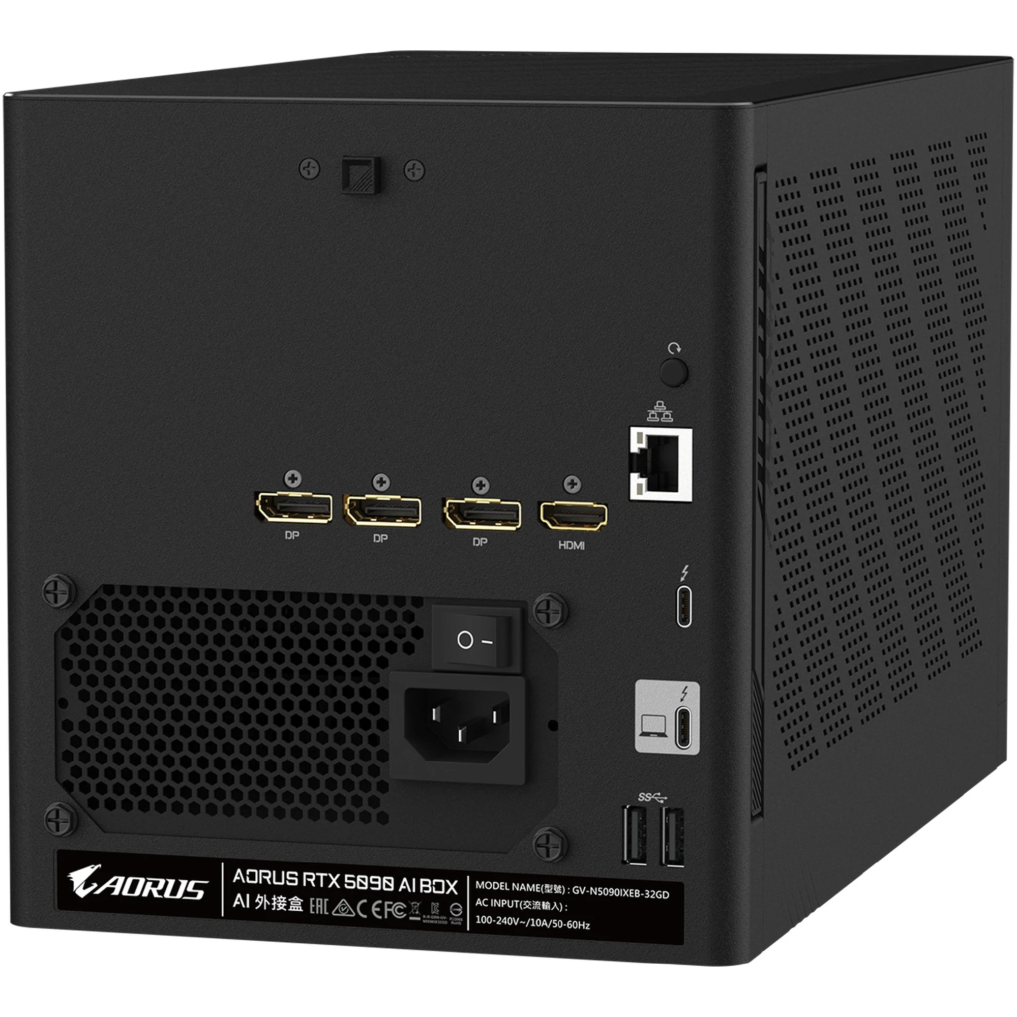 Zewnętrzna karta graficzna GIGABYTE Nvidia GeForce RTX 5090 AORUS AI BOX 32G (GV-N5090IXEB-32GD) cena - zdjęcie 8