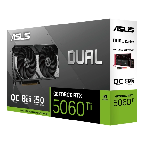 Karta graficzna ASUS Nvidia GeForce RTX 5060 Ti DUAL OC 8GB (DUAL-RTX5060TI-O8G) cena - zdjęcie 6